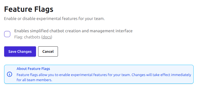 Chatbot Settings