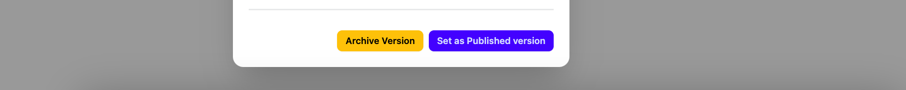 Chatbot Version Action Buttons